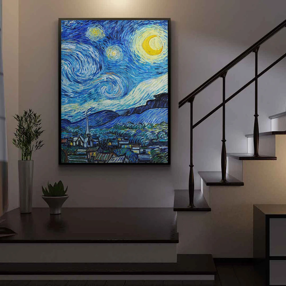 Starry Night Painting by Vincent van Gogh' Posterr – Image 2