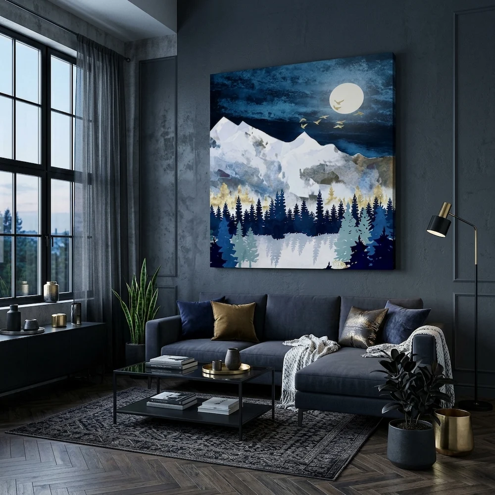 Tableau décoratif – Moonlit Snow – Image 2