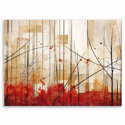 Tableau décoratif – Geometric Abstract Art Wood