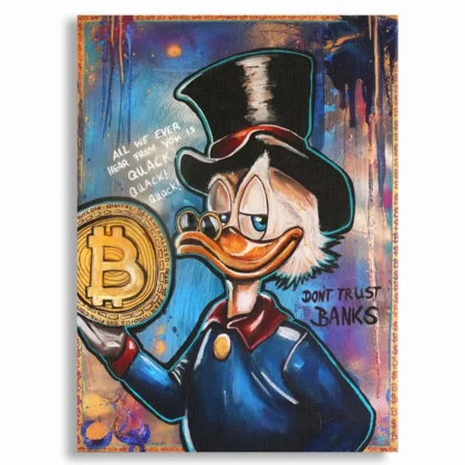 Tableau décoratif - Don't Trust Banks