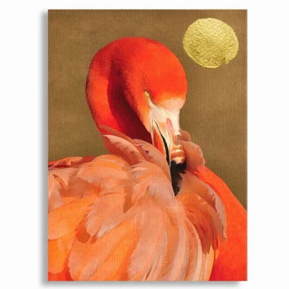 Tableau décoratif – Flamingo With Sun