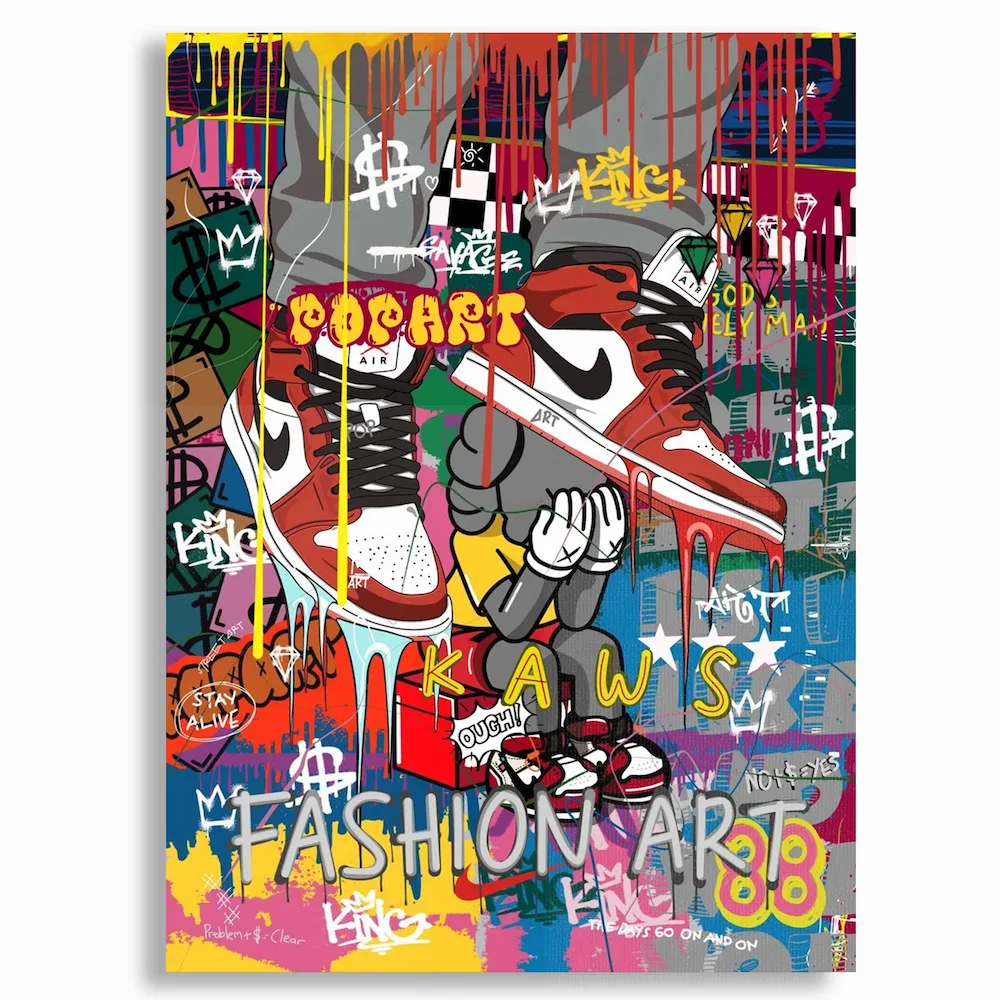 Tableau décoratif - Graffiti sneaker art